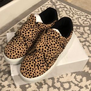 Animal print sneakers